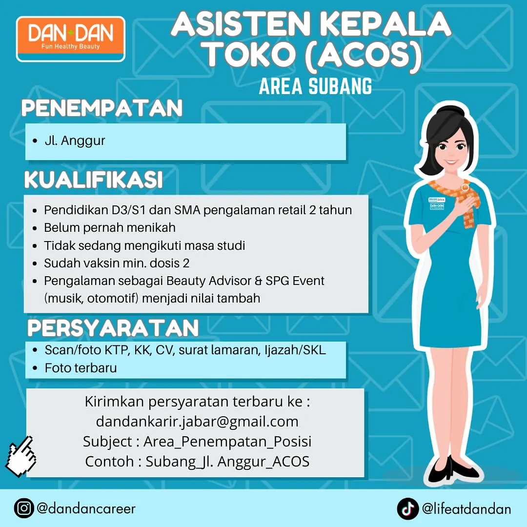 Lowongan Kerja DAN+DAN Subang